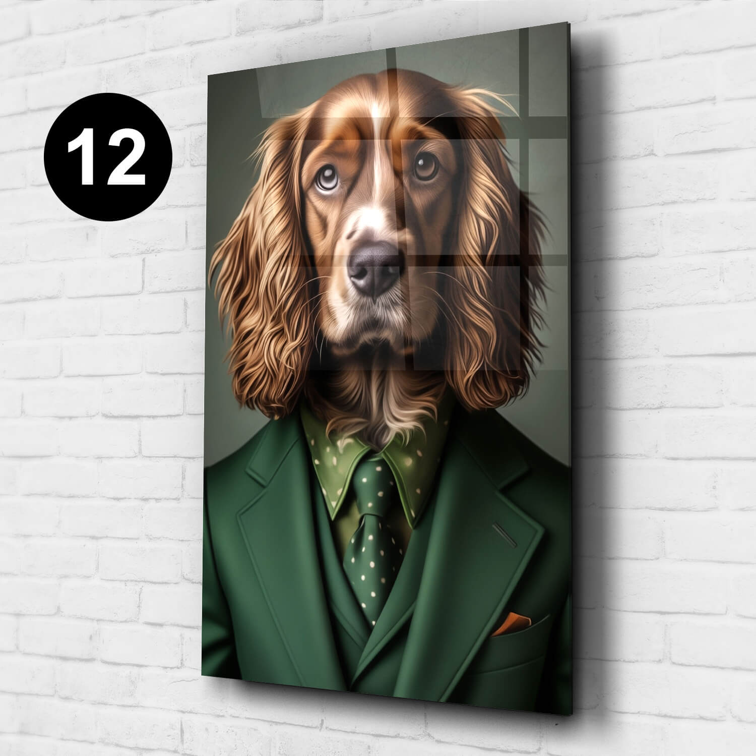 Hundeportrait nach Fotovorlage lustig