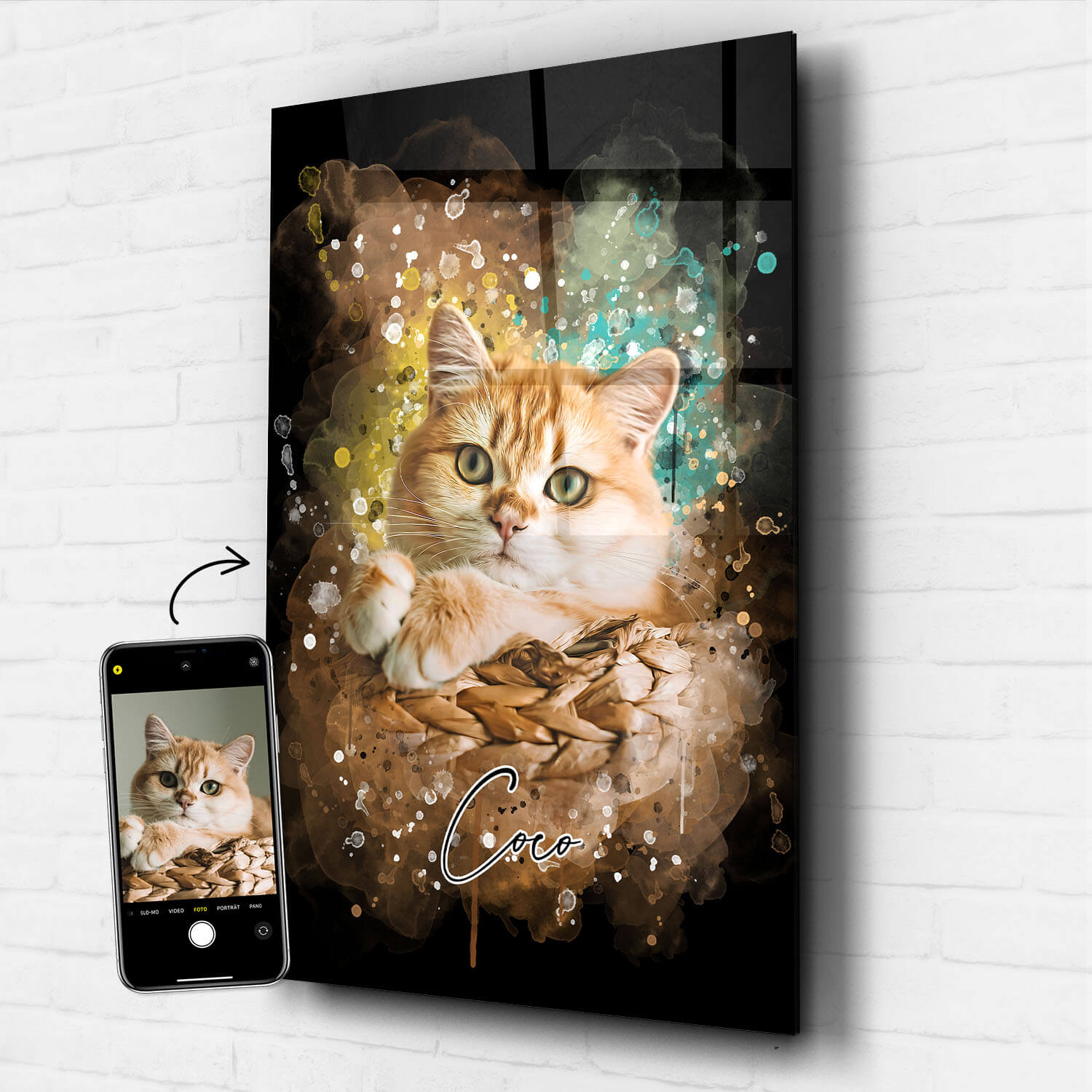 Katzenportrait nach Foto