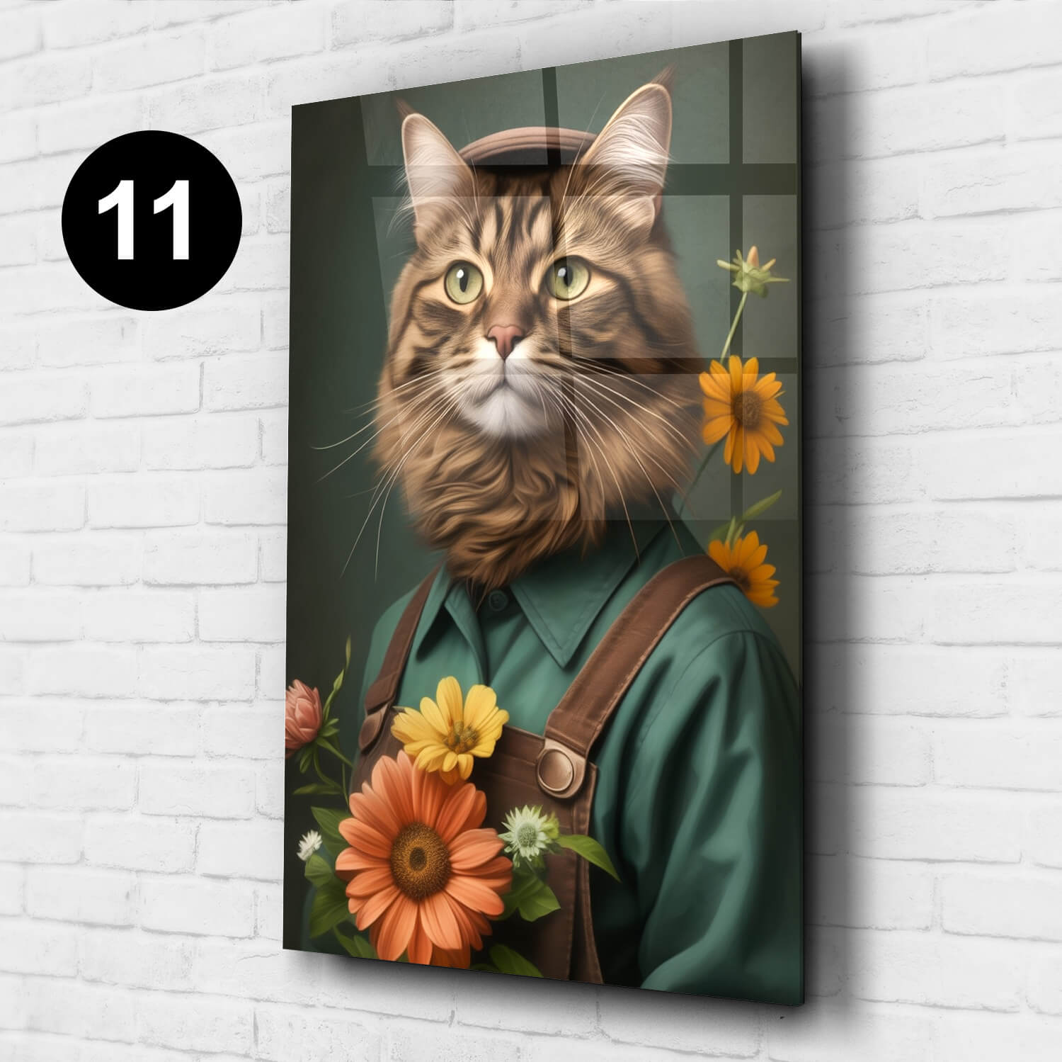 Lustiges Katzenportrait personalisiert
