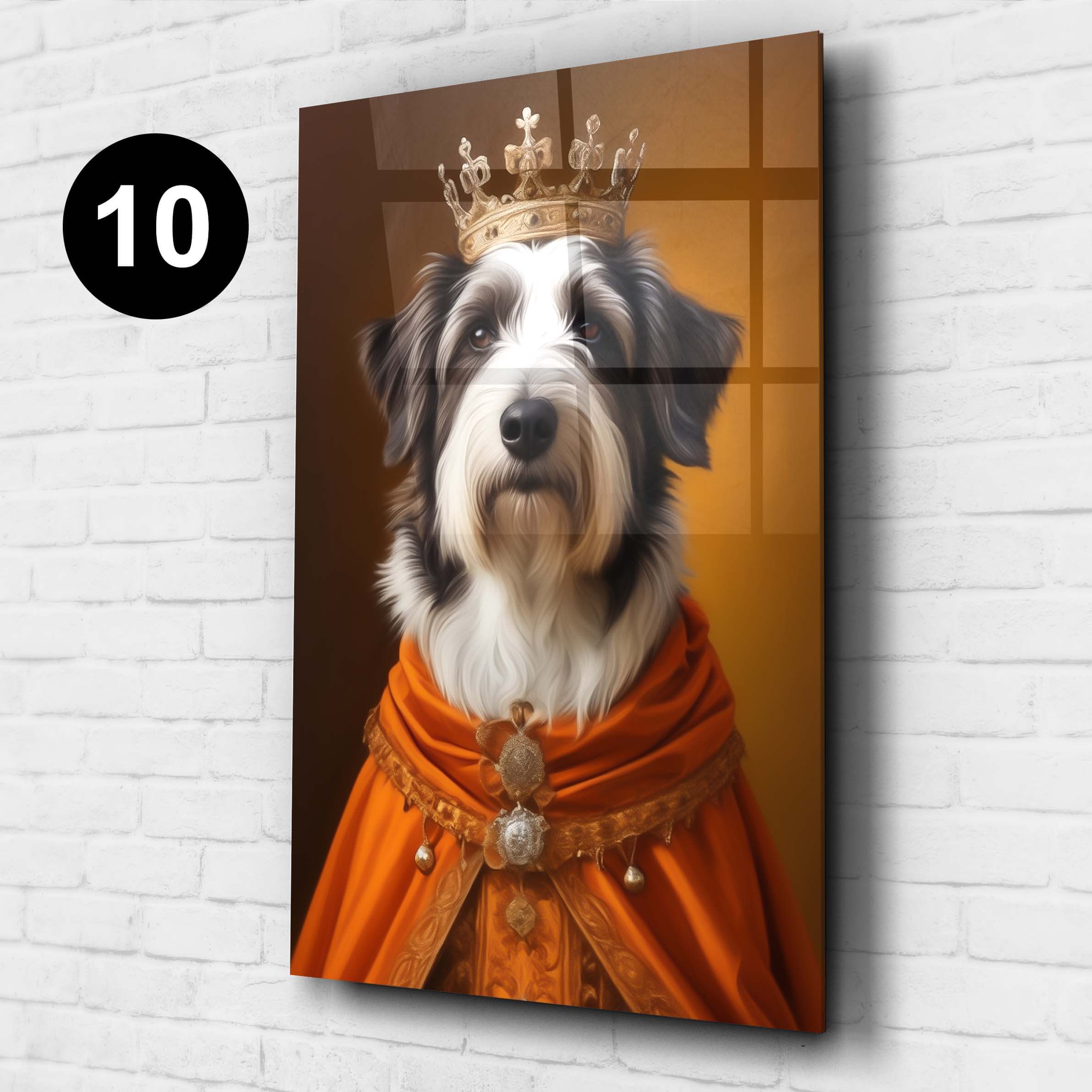 adeliges portrait hund acrylglas