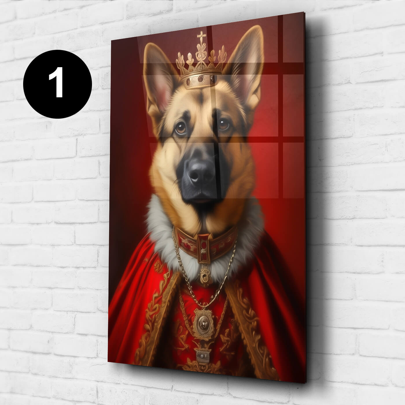 hundeportrait acrylglas renaissance koenig