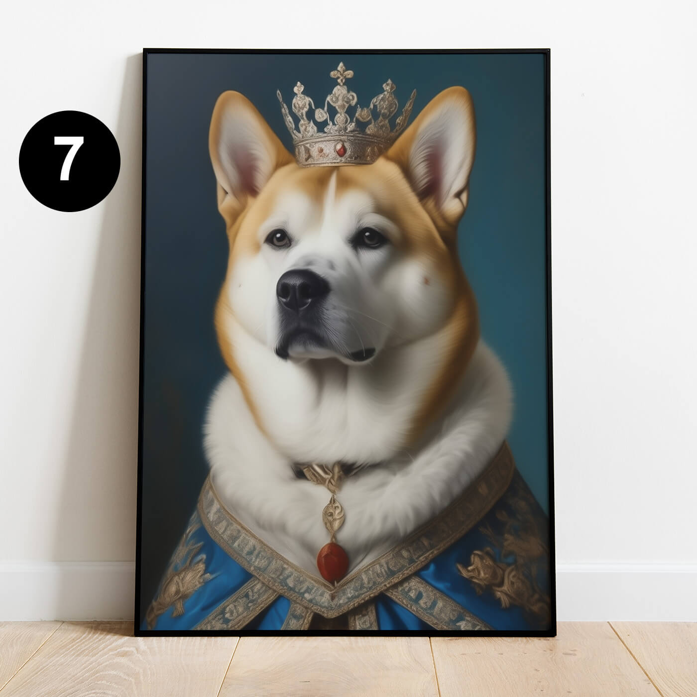 Hundeportrait König Kleidung