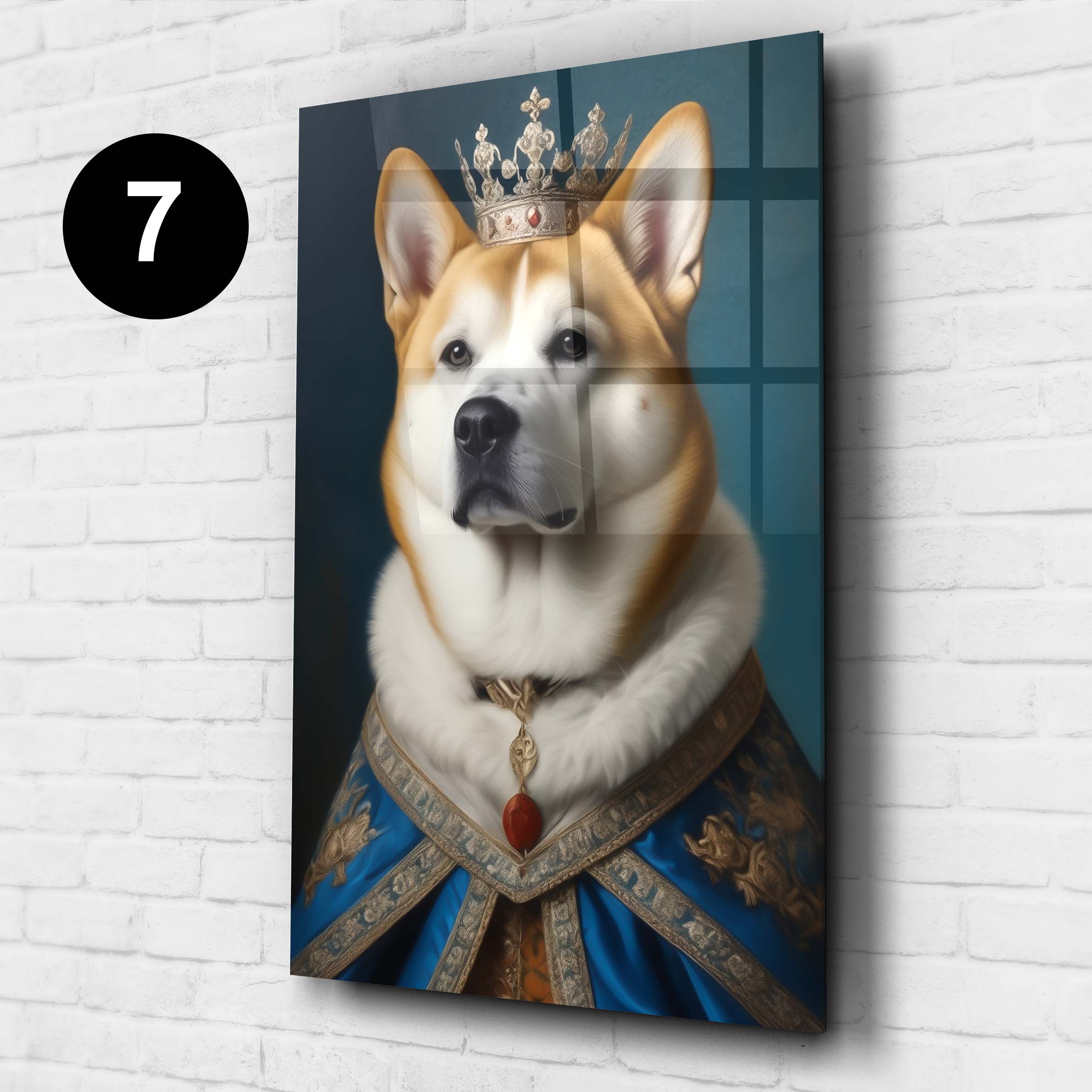 hundeportrait könig kleidung