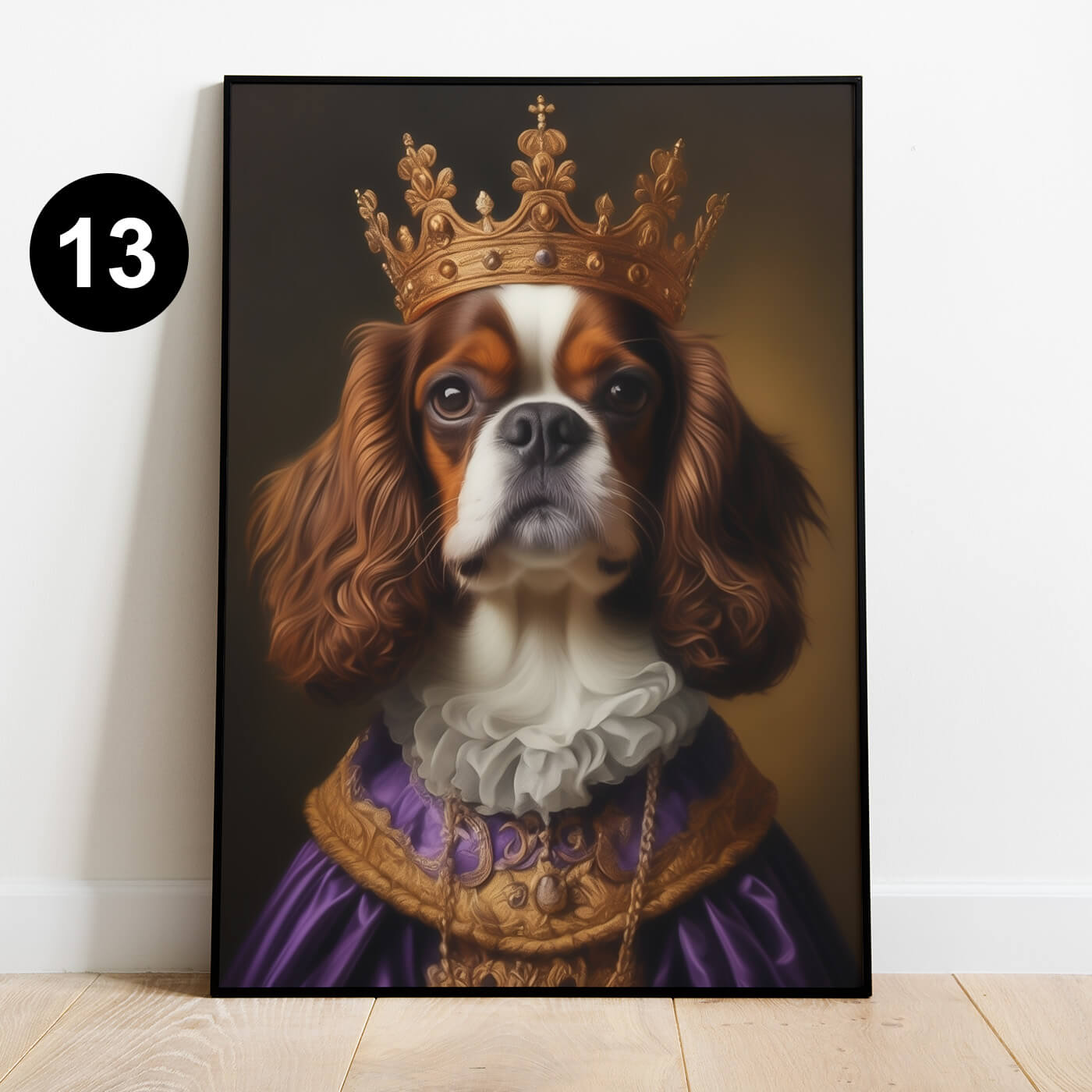 Hundeportrait Kostüm Adel