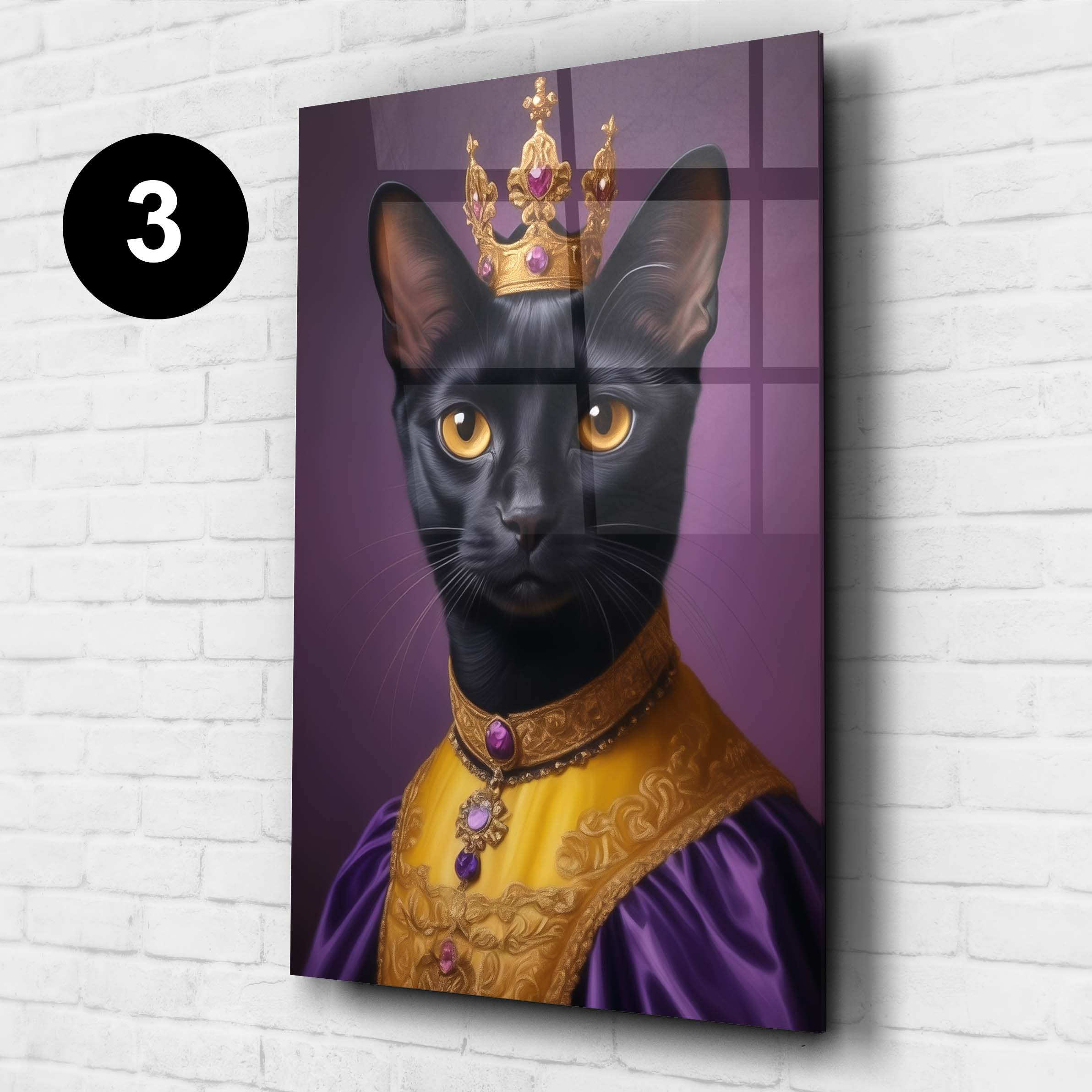 katzenportarit prinzessin acrylglas kostuem