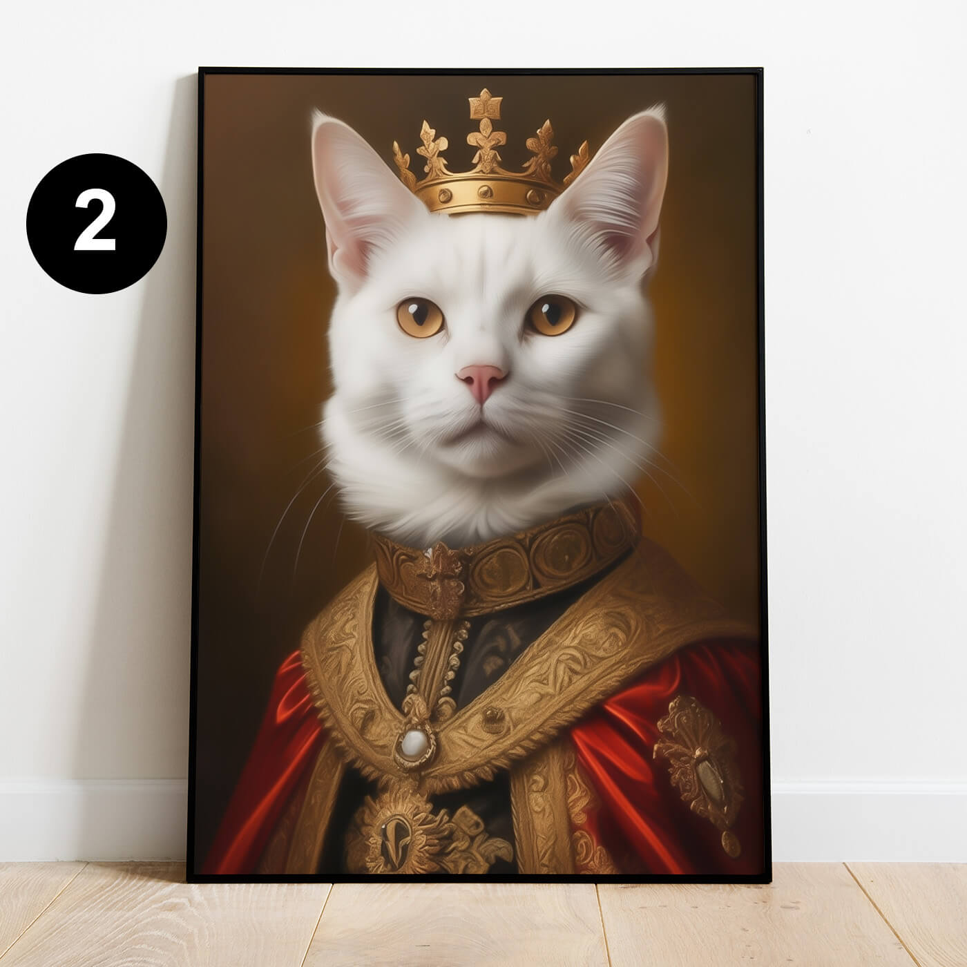 Katzenportrait Königin Poster