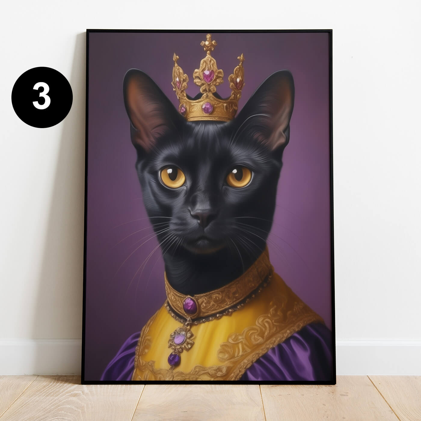 Katzenportrait Lustig Renaissance Prinzessin
