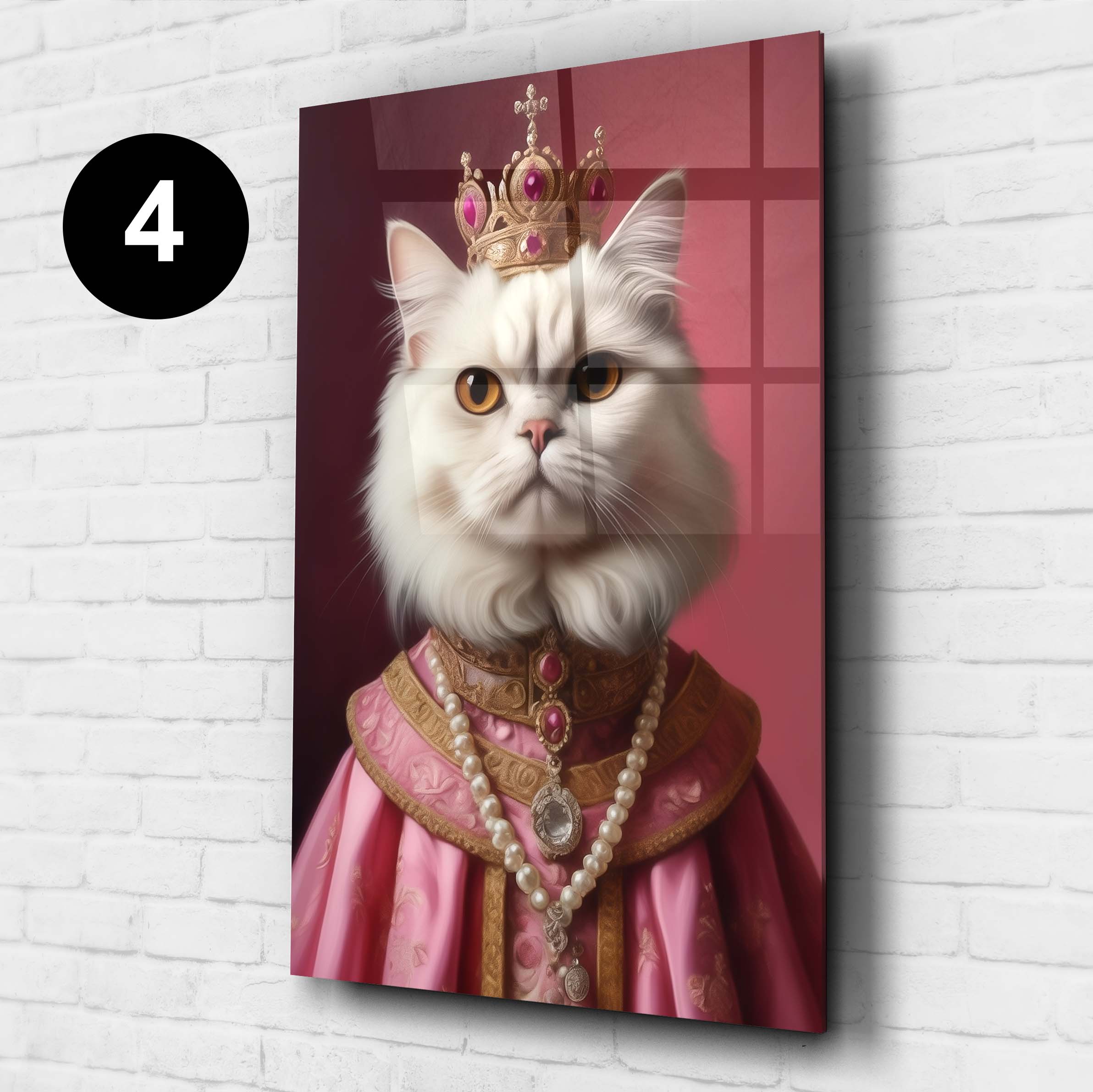 tierportrait renaissance prinzessin katze